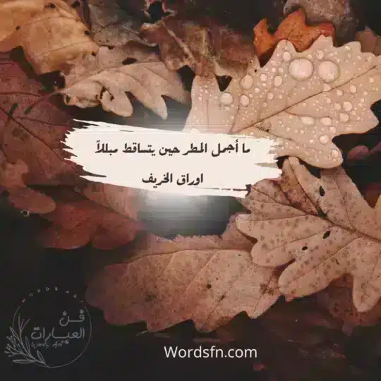 عبارات عن الخريف