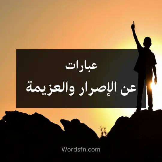 عبارات عن الإصرار والعزيمة